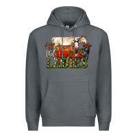 Rock all the jingle ladies christmas cows Premium Hoodie - LillyAllenDesigns