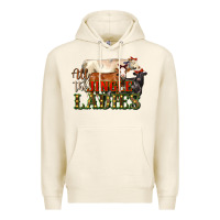 Tofu all the jingle ladies christmas cows Premium Hoodie - LillyAllenDesigns