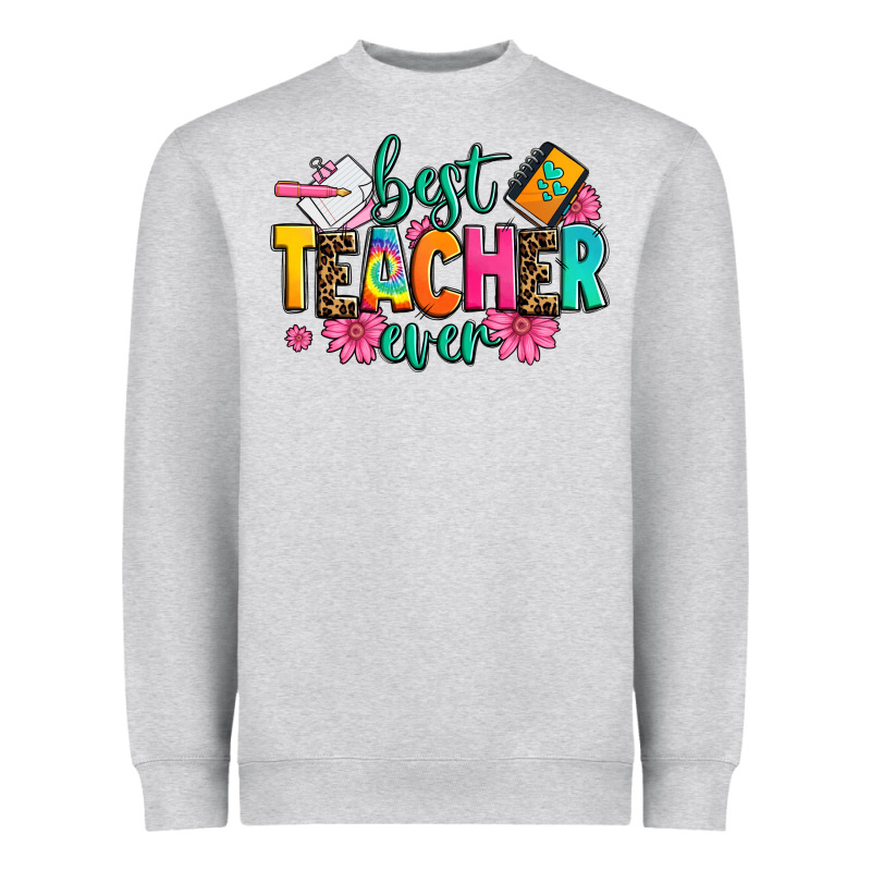 Best Teacher Ever Heavyweight Sweatshirt by Zillion Design Studio | Teevron