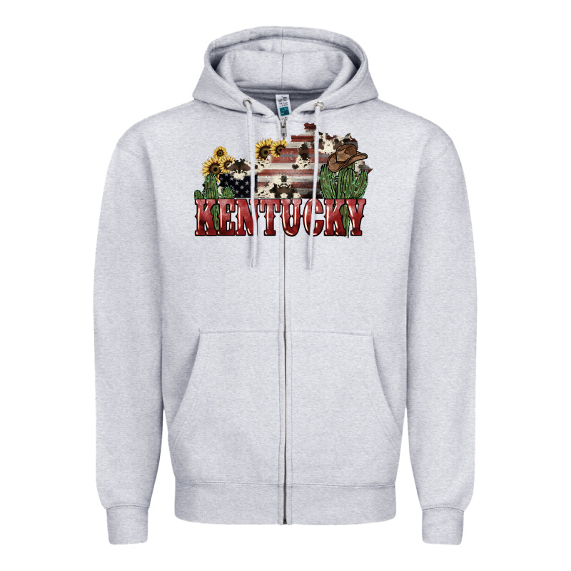 Kentucky Zipper Hoodie by NancyCooperArtShop | Teevron