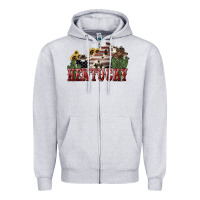 Heather Grey kentucky Zipper Hoodie - NancyCooperArtShop