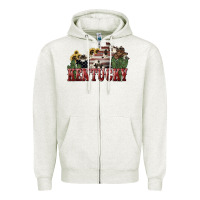 Oatmeal Heather kentucky Zipper Hoodie - NancyCooperArtShop