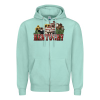 Seafoam kentucky Zipper Hoodie - NancyCooperArtShop