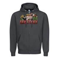 Smoke kentucky Zipper Hoodie - NancyCooperArtShop