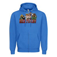 True Royal kentucky Zipper Hoodie - NancyCooperArtShop