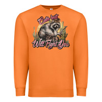 Cute But Will Fight You Racoon Western Premium Sweatshirt | Teevron
