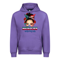Tulip Mexican American Messy Bun Urban Hoodie - texasbilliewilder