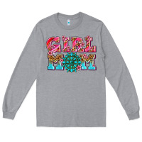 Heather Grey girl mom Long Sleeve Tee - AdoDesignShop