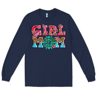 Navy girl mom Long Sleeve Tee - AdoDesignShop