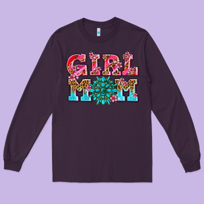 Girl Mom Long Sleeve Tee Designed By Adodesignshop
