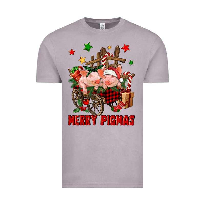 Merry Pig Mas Vintage Tee by FaDigitalArtStudio | Teevron
