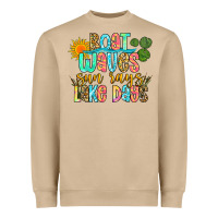 Mushroom boat waves sun rays lake days Heavyweight Sweatshirt - Zillion Design Studio