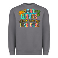 Storm boat waves sun rays lake days Heavyweight Sweatshirt - Zillion Design Studio