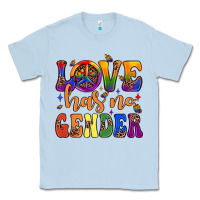 Dusty Blue love has no gender Classic Tee - JahusDesignShop
