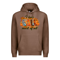 Chestnut i love fall most of all Premium Hoodie - RacoonDesign