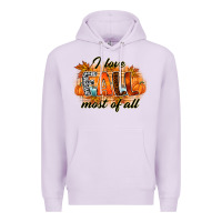 Lilac i love fall most of all Premium Hoodie - RacoonDesign