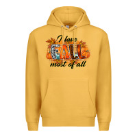 Mustard i love fall most of all Premium Hoodie - RacoonDesign