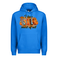 True Royal i love fall most of all Premium Hoodie - RacoonDesign