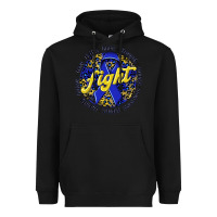 Black fight colorectal cancer Heavyweight Hoodie - NancyCooperArtShop