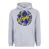 Heather Grey fight colorectal cancer Heavyweight Hoodie - NancyCooperArtShop