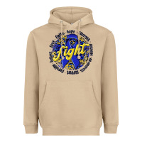 Mushroom fight colorectal cancer Heavyweight Hoodie - NancyCooperArtShop