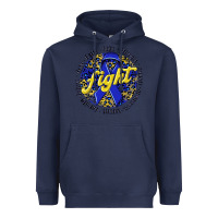 Navy fight colorectal cancer Heavyweight Hoodie - NancyCooperArtShop