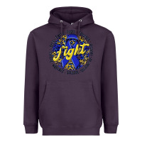 Plum fight colorectal cancer Heavyweight Hoodie - NancyCooperArtShop