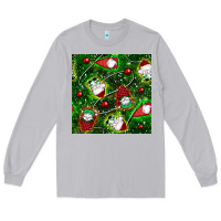 Moon Dust christmas gnomes seamless pattern Long Sleeve Tee - BundleAndBundleShop
