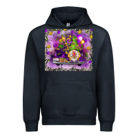 Navy Mardi Gras gnome on the truck Urban Hoodie - NancyCooperArtShop