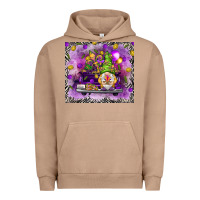 Pigment Burro Mardi Gras gnome on the truck Urban Hoodie - NancyCooperArtShop