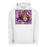 Pigment Lunar Rock Mardi Gras gnome on the truck Urban Hoodie - NancyCooperArtShop