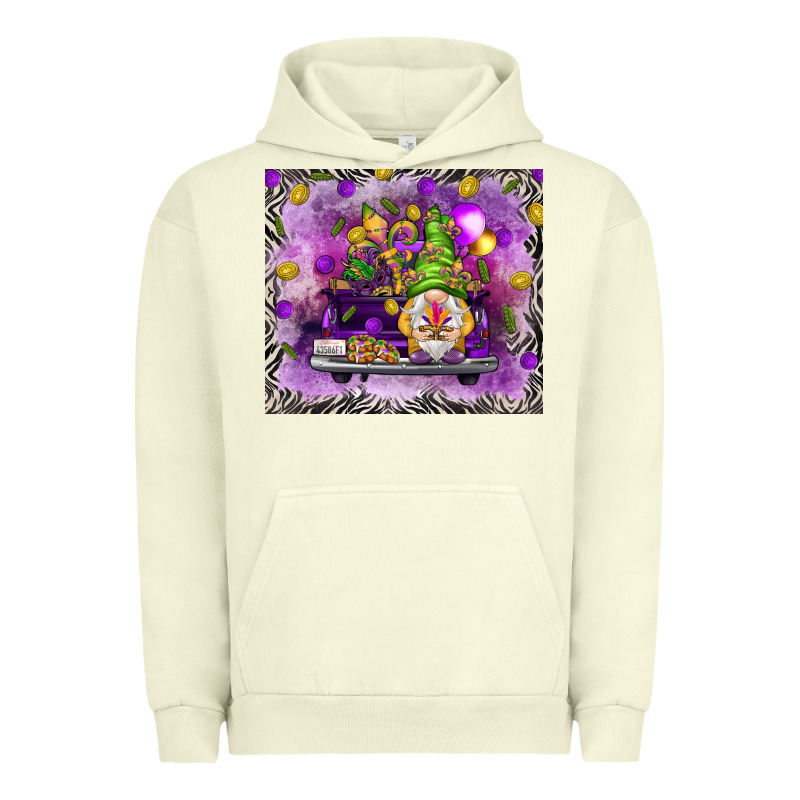 Mardi Gras Gnome On The Truck Urban Hoodie by NancyCooperArtShop | Teevron