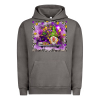 Pigment Tornado Mardi Gras gnome on the truck Urban Hoodie - NancyCooperArtShop