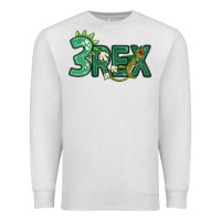 Oatmeal Heather three rex Premium Sweatshirt - MaliasSmallBusiness