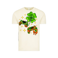 Vintage Arctic St. Patrick's Day with game control and clover Vintage Tee - Neo Western