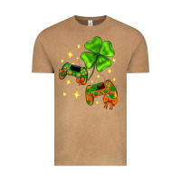 Vintage Camel St. Patrick's Day with game control and clover Vintage Tee - Neo Western