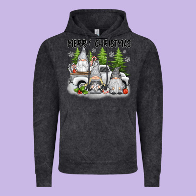 Merry Christmas Gnomies Vintage Hoodie Designed By Texasbilliewilder