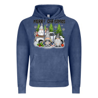 Vintage Denim merry christmas gnomies Vintage Hoodie - texasbilliewilder