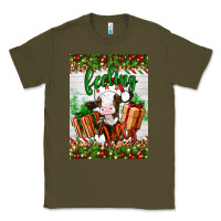 Army Green Christmas feeling jolly cow Classic Tee - Artiststas