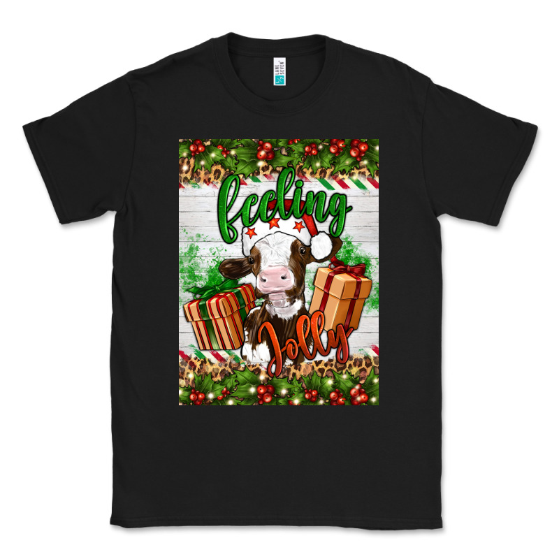 Christmas Feeling Jolly Cow Classic Tee by Artiststas | Teevron