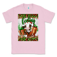 Bubblegum Pink Christmas feeling jolly cow Classic Tee - Artiststas