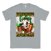 Heather Grey Christmas feeling jolly cow Classic Tee - Artiststas