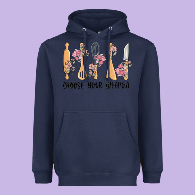 Choose Your Weapon Heavyweight Hoodie Designed By Maliassmallbusiness