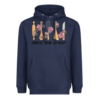 Navy choose your weapon Heavyweight Hoodie - MaliasSmallBusiness