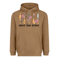 Toasted Coconut choose your weapon Heavyweight Hoodie - MaliasSmallBusiness