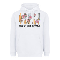 White choose your weapon Heavyweight Hoodie - MaliasSmallBusiness