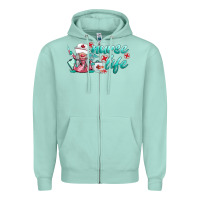 Seafoam nurse life gnomies Zipper Hoodie - BarkalooDesign