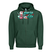 Nurse Life Gnomies Zipper Hoodie | Teevron