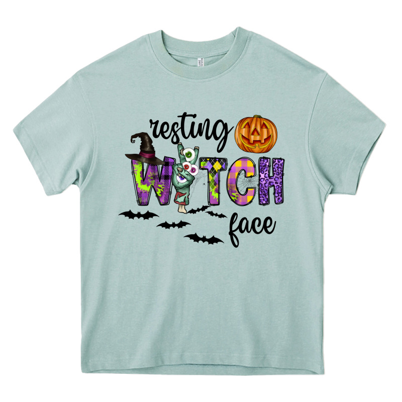 Resting Witch Face Heavy Core Tee by CowhideDigitalArt | Teevron