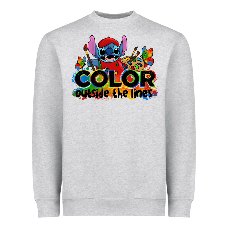 Color Outside The Lines Autism Stitch Heavyweight Sweatshirt by Zillion Design Studio | Teevron